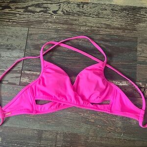 Victoria’s Secret PINK - Hot Pink Crossover bikini top - size XS